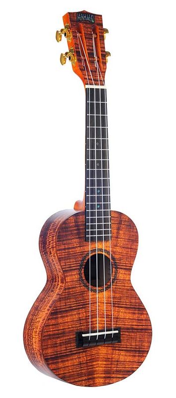 Mahalo Artist Elite Series, concert ukulele PHOTO FLAME KOA, with bag