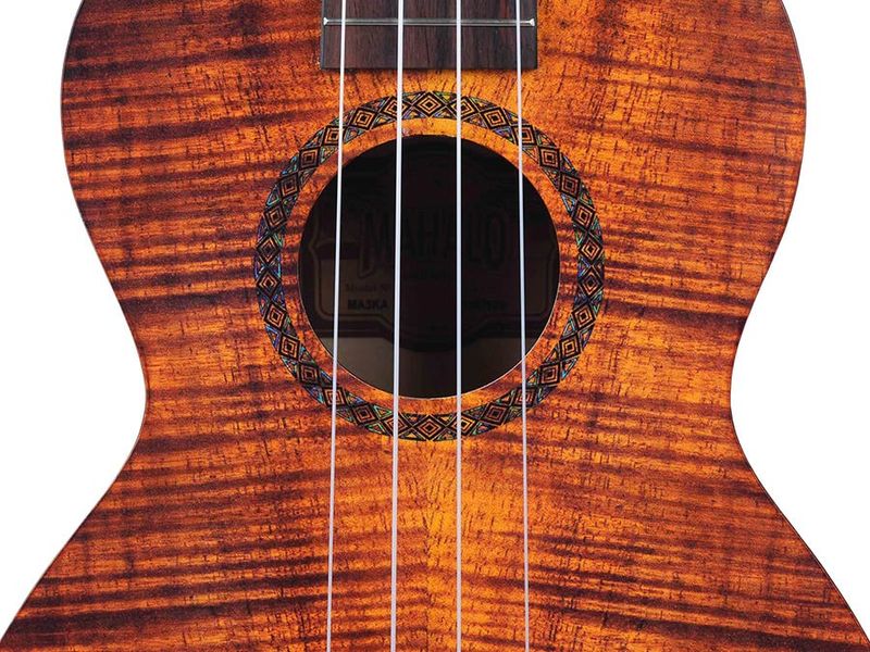 Mahalo Artist Elite Series, tenor ukulele PHOTO FLAME KOA, with bag
