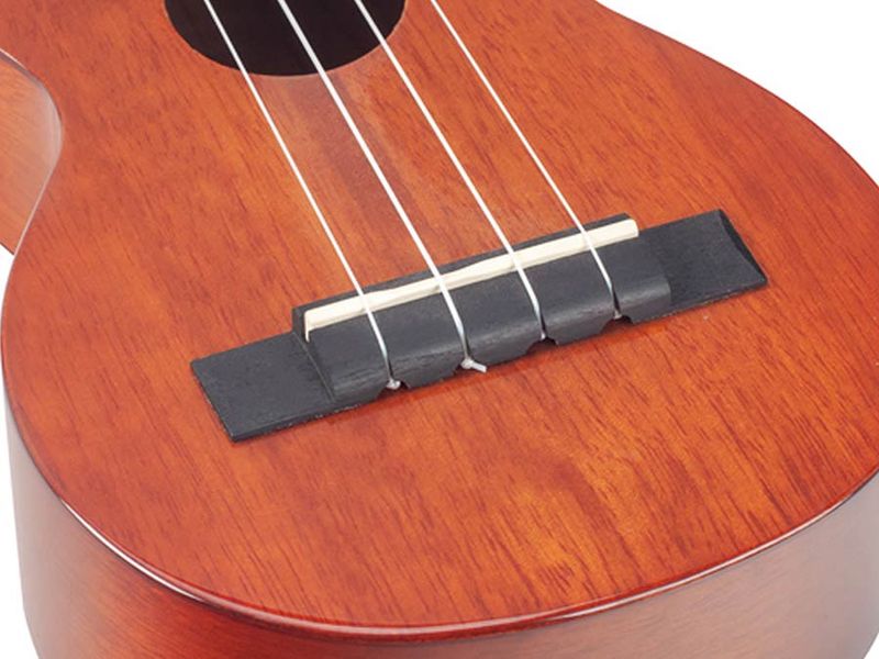 Mahalo Java Series, soprano ukulele, concert scale neck, vintage natural, with bag