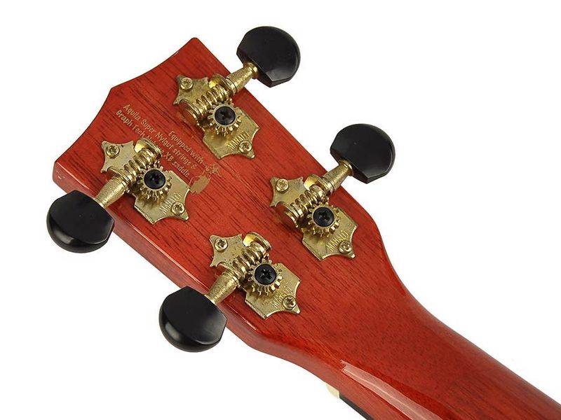 Mahalo Hano Series, concert ukulele, transparent wine red, with bag