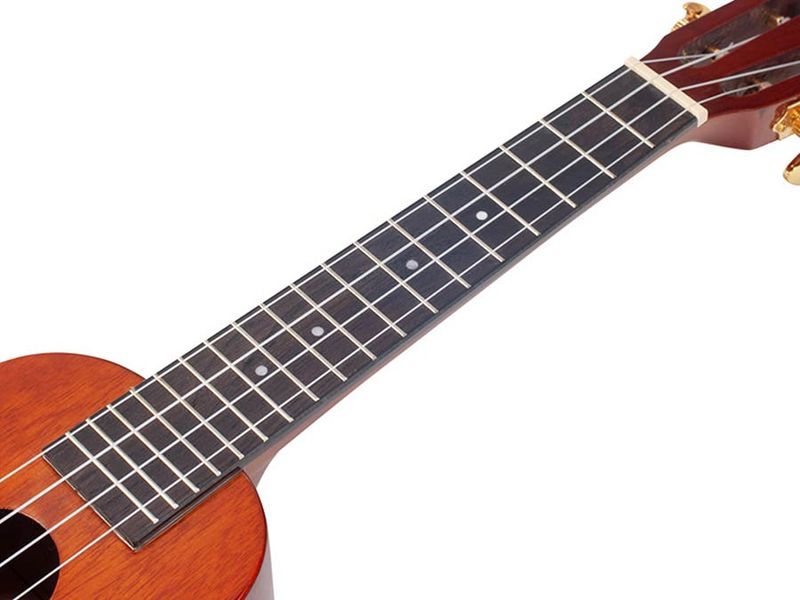 Mahalo Java Series, soprano ukulele, concert scale neck, vintage natural, with bag