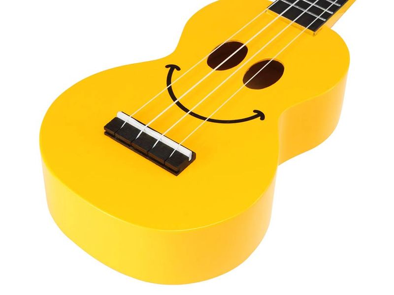 Mahalo Smiley Series, soprano ukulele pack SMILE, yellow, with essentials accessory pack
