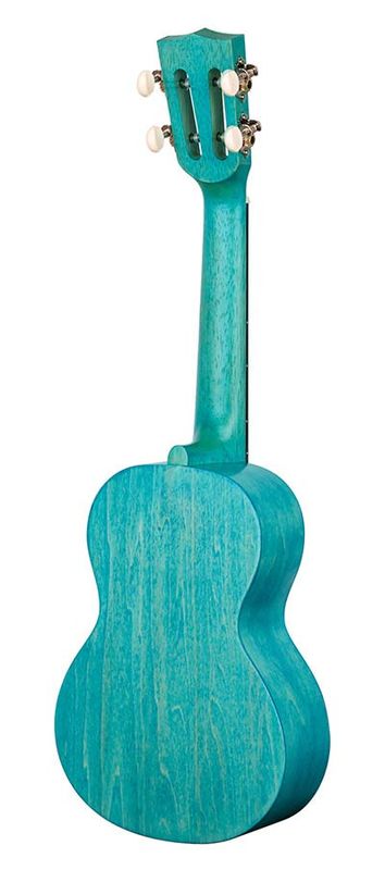 Mahalo Island Series, concert ukulele, aqua blue, with bag