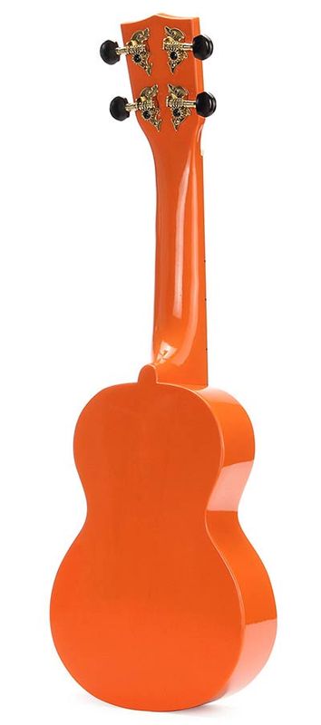 Mahalo Smiley Series, soprano ukulele, orange, with bag