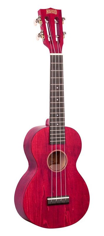 Mahalo Island Series, concert ukulele, cherry red, with bag
