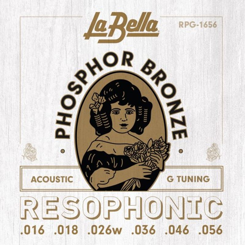 La Bella RPG-1656 Acoustic Resophonic - G Tuning 16-56