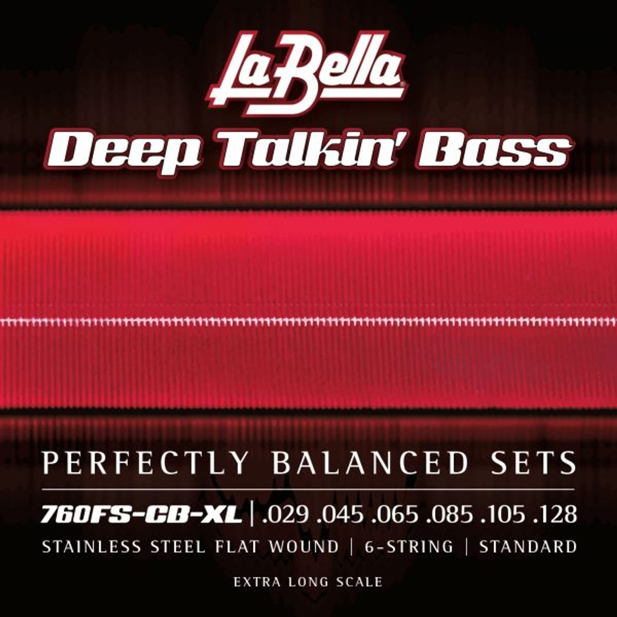La Bella 760FS-CB-XL Deep Talkin' Bass, Flats, 6-String - Standard, Extra Scale