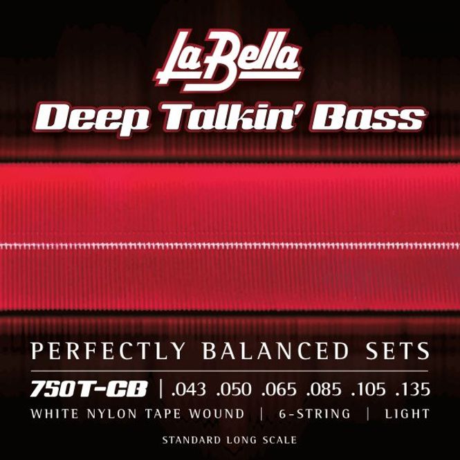 Hovedbilde La Bella 750T-CB White Nylon Tape, 6-String - ...