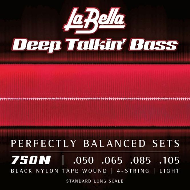 Hovedbilde La Bella 750N Black Nylon Tape Wound - Light ...