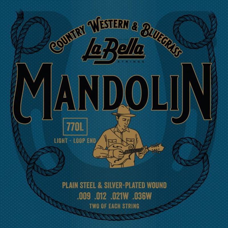 La Bella 770L Mandolin, Silver-Plated - Light