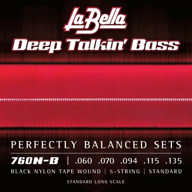 Hovedbilde La Bella 760N-B Black Nylon Tape - Standard, ...