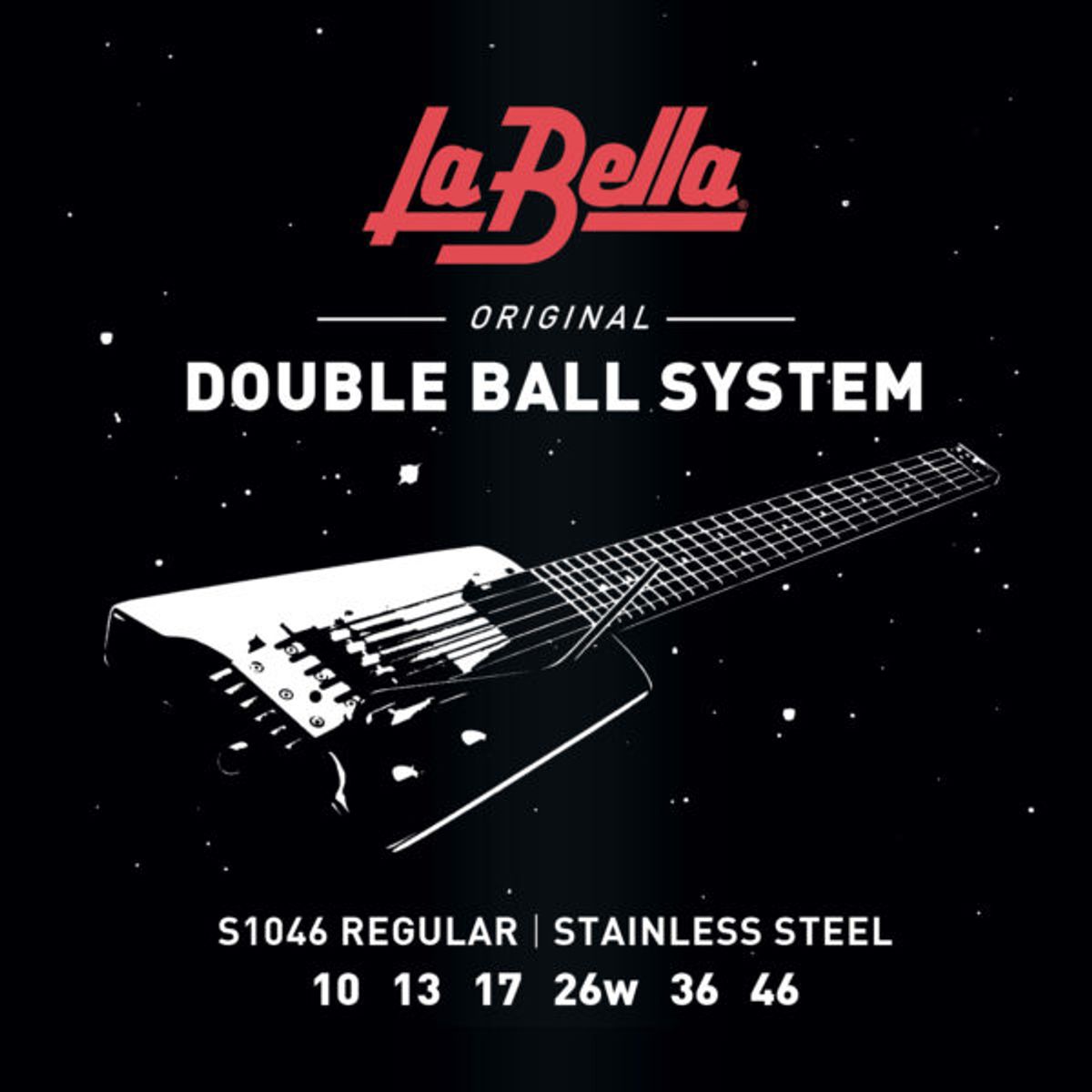 La Bella S1046 Double Ball Electric Guitar - Regular 10-46
