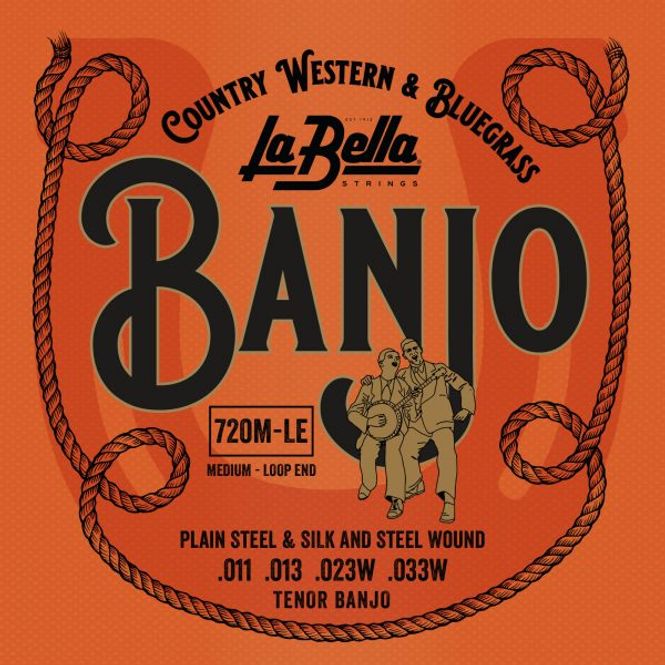 Hovedbilde La Bella 720M-LE Tenor Banjo, Silk & Steel, ...