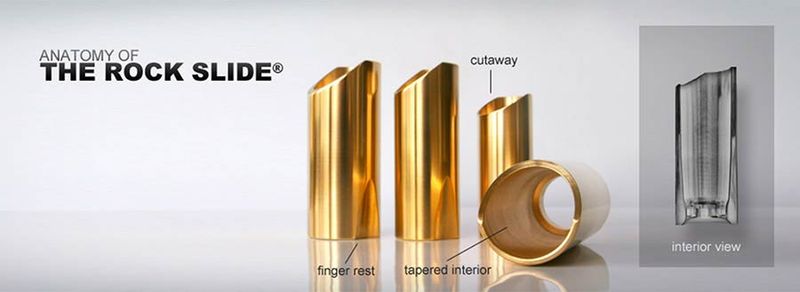 The Rock Slide Polished Brass Balltip Slide - Medium