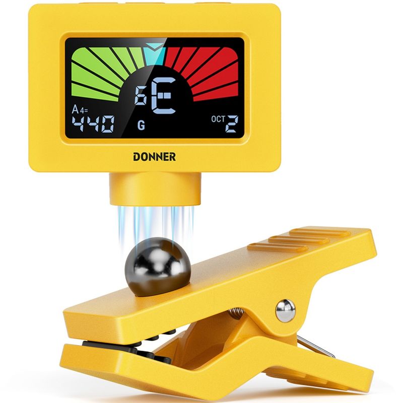 Donner DT10 klype-tuner yellow