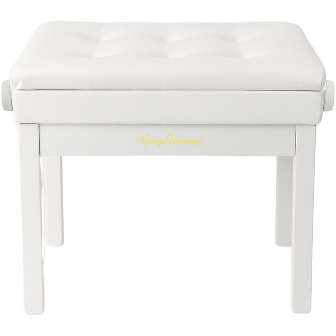 Hovedbilde George Hennesey Harmony Bench pianokrakk white
