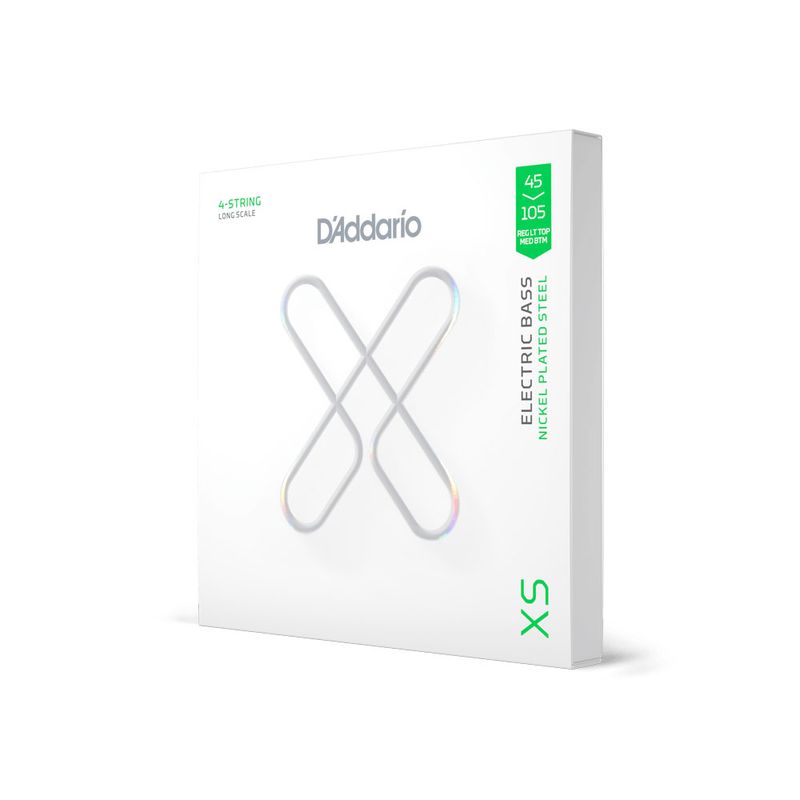 D'Addario XSB45105 Strängset Elbass XSB Coated Nickel Steel 45-105
