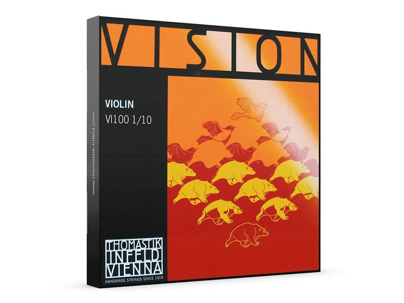 Thomastik VI-100-10 Vision violin string set 1/10, synthetic core