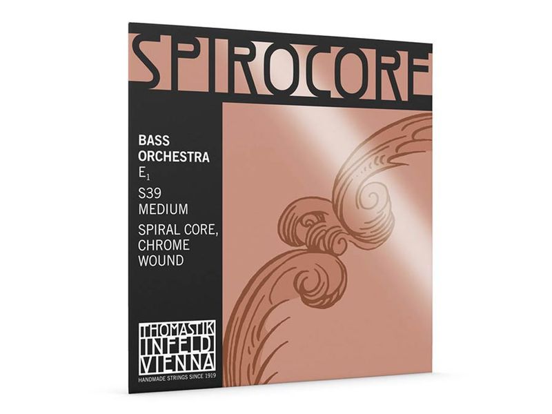 Thomastik THS-39 Spirocore double bass string E-4 4/4 (string length 110cm) medium, spiral core, chrome