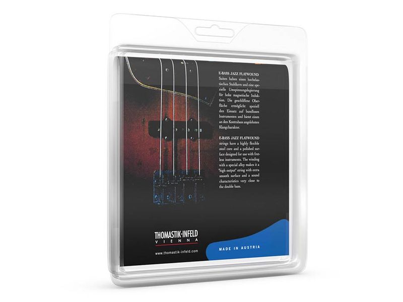 Thomastik THJF-346 Jazz string set 6-string bass, longscale, nickel flatwound, 033-043-056-070-100-136