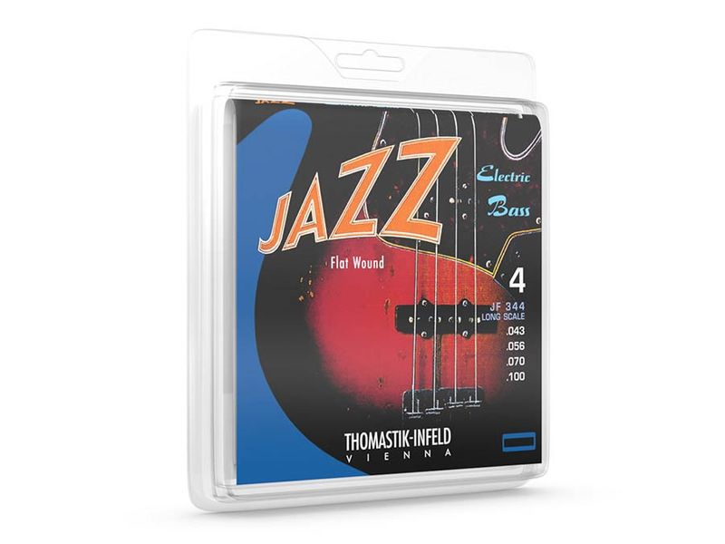 Thomastik THJF-344 Jazz string set bass, nickel flatwound, longscale, 043-056-070-100