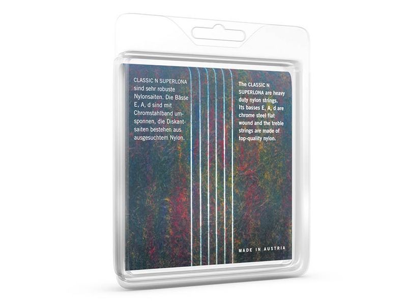 Thomastik THCF-128 Classic N string set classic, susynthetic corea flatwound, G-3 wound, 037-031-027-030-035-045