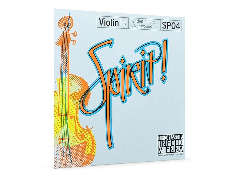 Thomastik THSP-04 Spirit! violin string G-4 4/4 medium, synthetic core, silver wound
