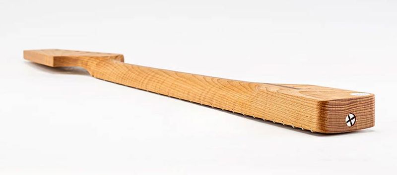 Allparts Select ltd VIN-MOD neck, AAA+ roasted flamed maple, half paddle headstock, unfinished