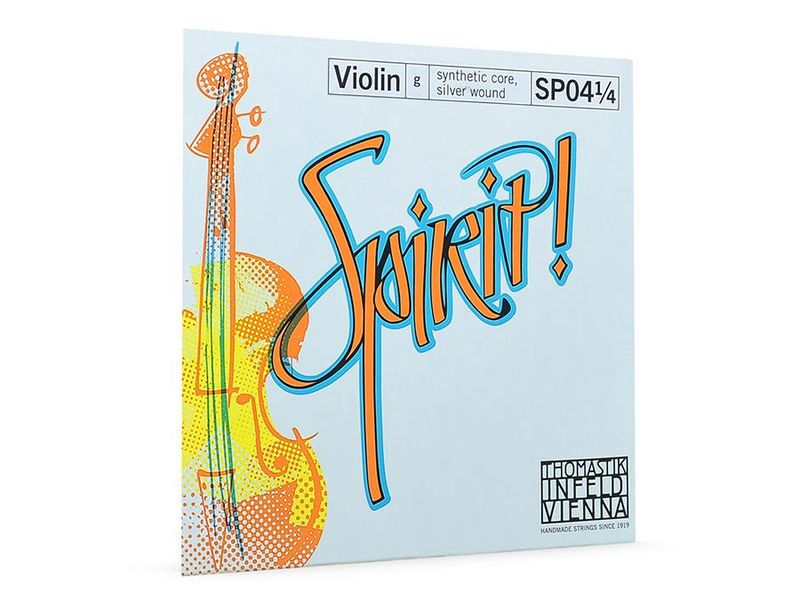 Thomastik THSP-04-14 Spirit! violin string G-4 1/4 medium, synthetic core, silver wound