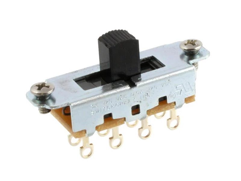 Allparts Switchcraft On-Off-On Slide Switch Black