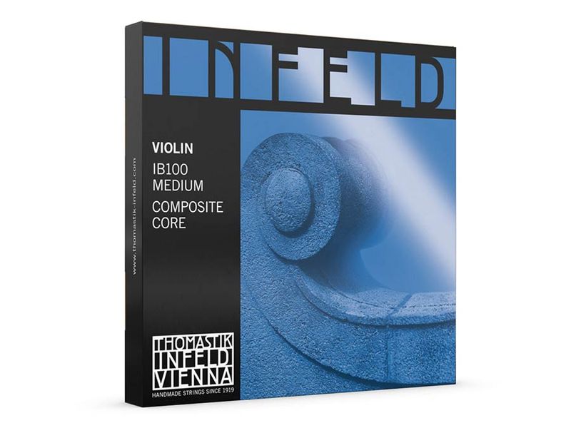Thomastik TH-IB-100 Infeld Blue violin string set 4/4 blue, composite core