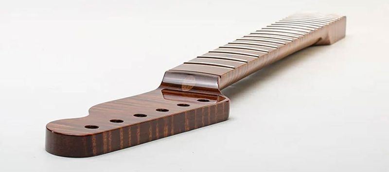 Allparts Select ltd VIN-MOD replacement neck for Telecaster, AAA+ roasted flamed maple, nitro finish