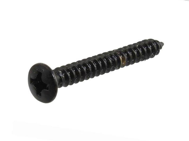 Allparts Bulk Pack of 1-inch Bridge Mounting Screws Black 50-p