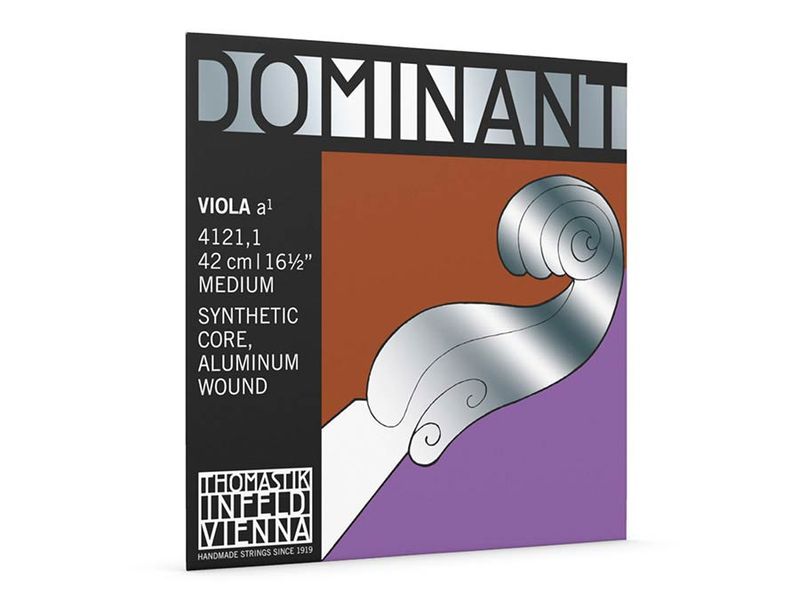 Thomastik TH-4121-1 Dominant viola string A-1 (string length 42cm), synthetic core, aluminum wound