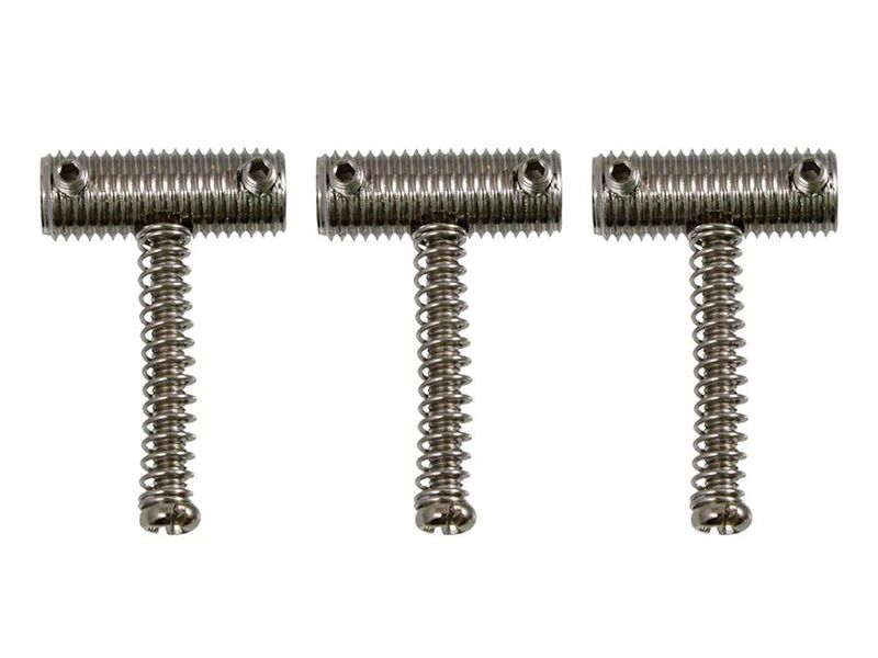 Allparts vintage style steel bridge saddles for Telecaster, 3 pcs