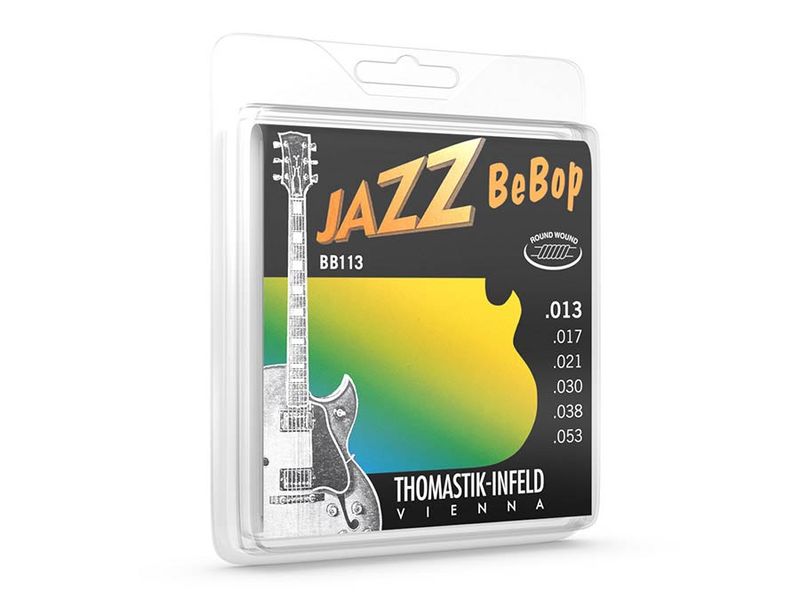 Thomastik THBB-113 Jazz Bebop string set electric, nickel roundwound, 013-017-021-030-038-053