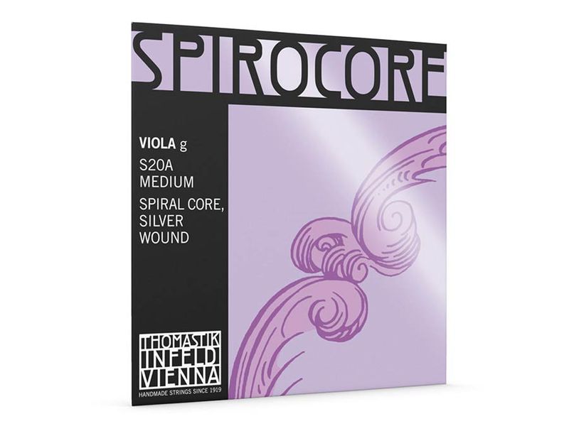 Thomastik TH-S-20A Spirocore viola string G-3 (string length 37cm) medium, spiral core, silver wound