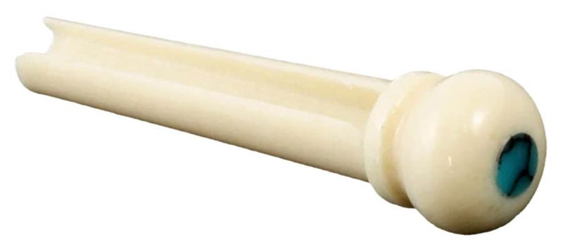 Allparts Camel Bone and turquoise Bridge Pins 6-p