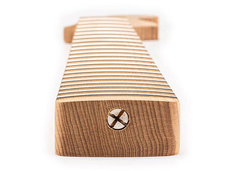 Allparts Select ltd VIN-MOD replacement neck for Jazzmaster, quartersawn roasted maple, unfinished