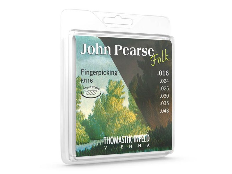 Thomastik THPJ-116 John Pearse Signature string set folk, E.B.G. nylon flatwound 016-043