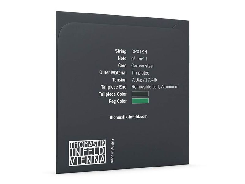 Thomastik THDP-01SN Dominant Pro violin string E-1 4/4 medium 0.26, carbon steel, tin plated