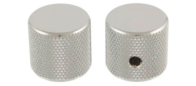 Hovedbilde Allparts Barrel Knobs Nickel 2-p