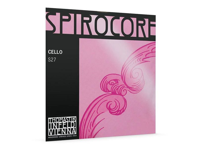 Thomastik TH-S-27 Spirocore cello string D-2 4/4 medium, spiral core, chrome