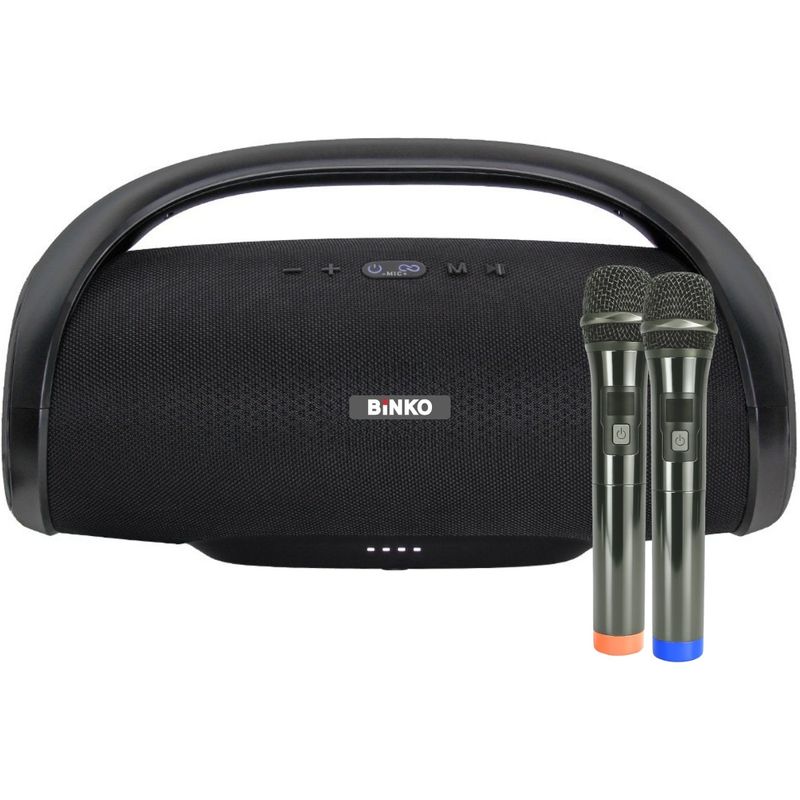 Binko Q-66X2 Bluetooth-høyttaler med 2 x trådløs mikrofon