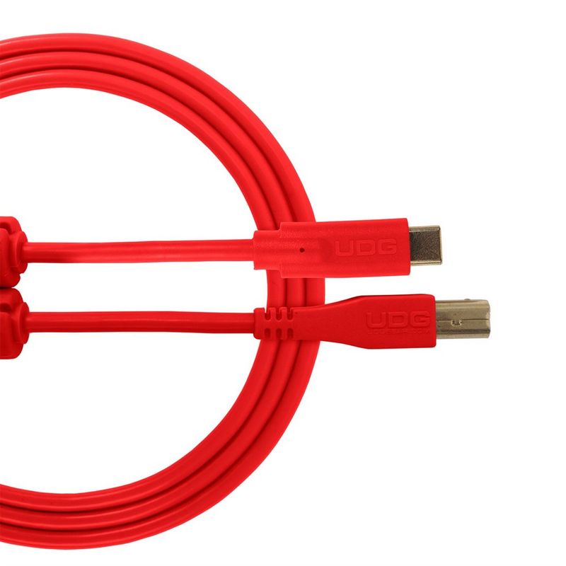 UDG Gear Ultimate Audio Cable USB 2.0 C-B Red Straight 1,5 m