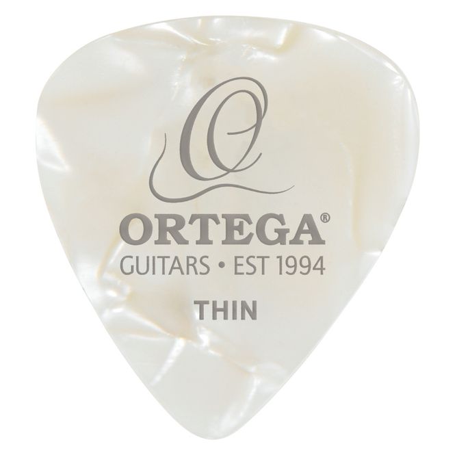 Hovedbilde Ortega OGP-WP-T10. Celluloid plekter Thin White Pearl 10stk