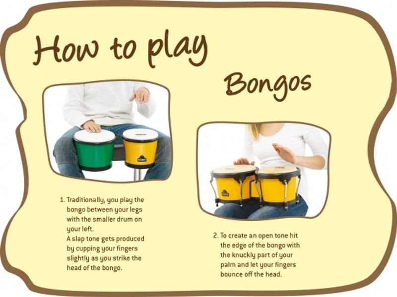 NINO3NT-HK Wood Bongo, Natural