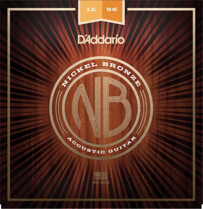 Hovedbilde Daddario NB1256  Light Top/Medium Bottom. 012-056