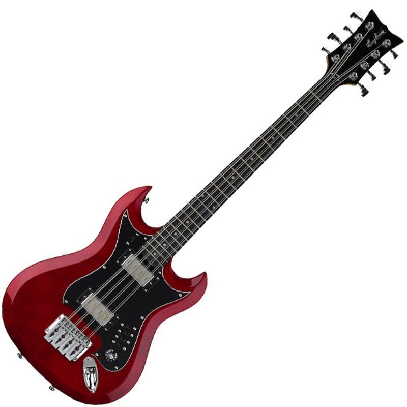 Hagstrom H8II 8-stringed Bass Wild Cherry Transparent