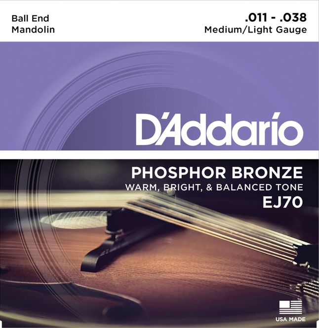 Hovedbilde Daddario EJ70 011 - 038 Ball End Mandolinstrenger